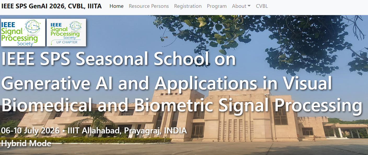 IEEE SPS Seasonal School on Generative AI (Hybrid Mode)