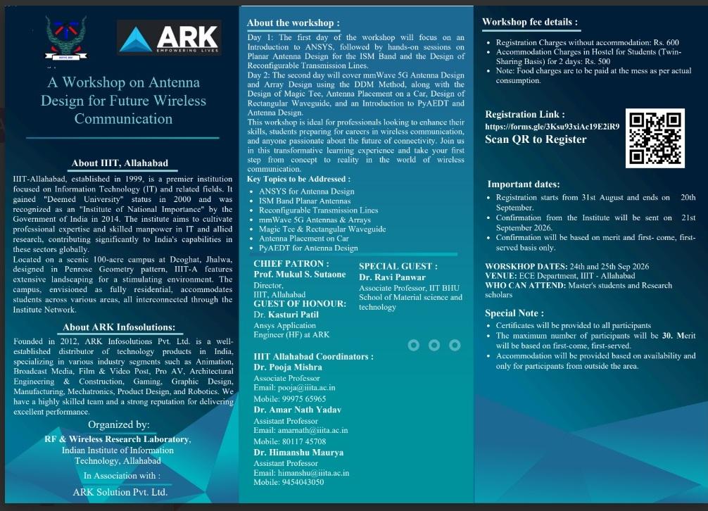 A workshop on Antenna design for future wireless communication