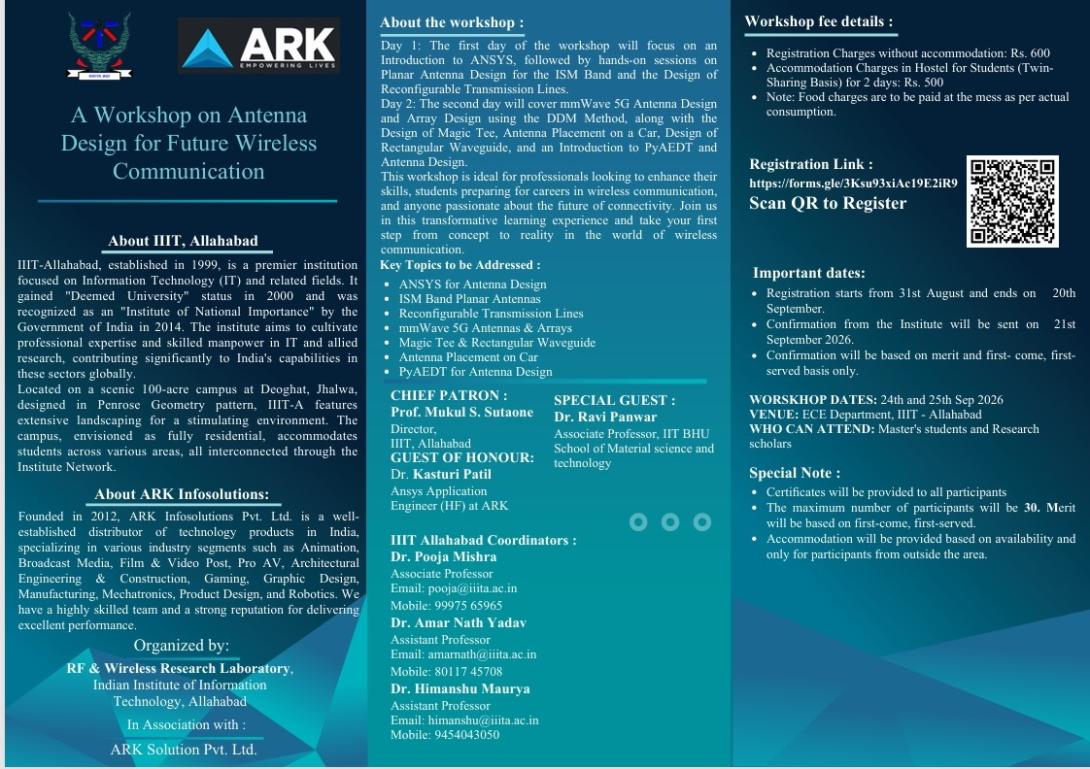 A workshop on Antenna design for future wireless communication